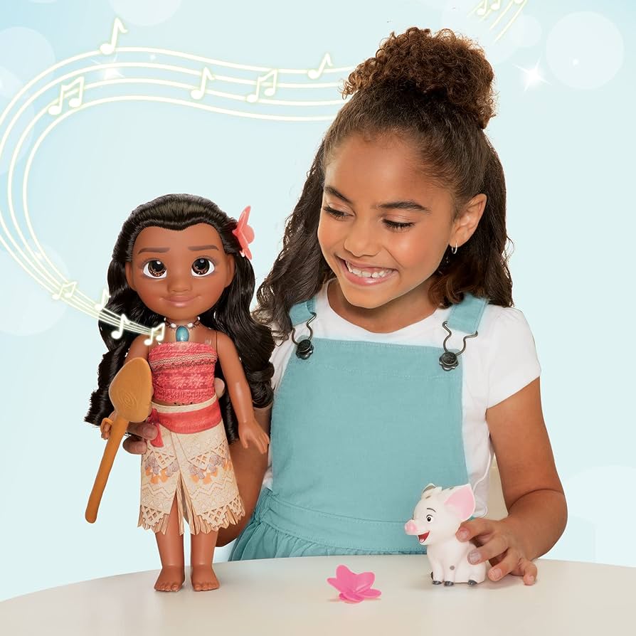 Disney - [新品]ディズニー映画『モアナ2』歌って話すモアナ人形 モアナとプア 新品]ディズニー映画『モアナ2』歌って話すモアナ人形 モアナと